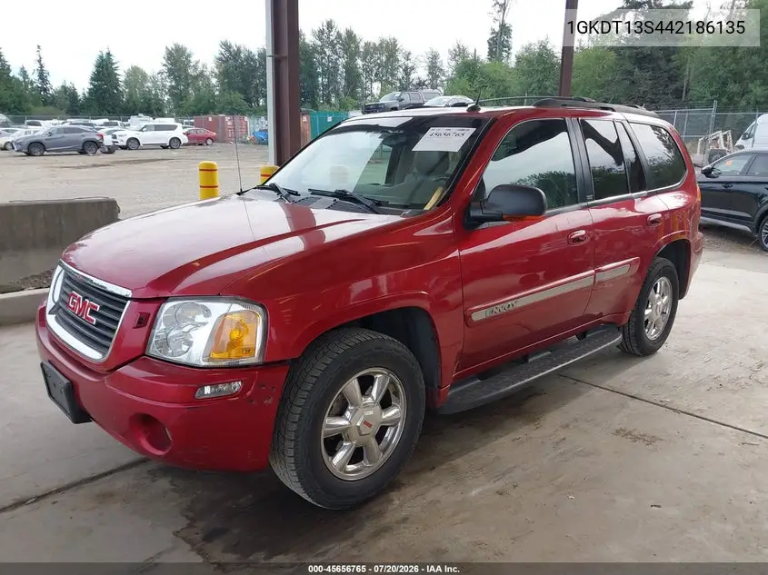 2004 GMC Envoy Slt VIN: 1GKDT13S442186135 Lot: 45656765