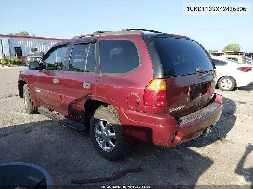 2004 GMC Envoy Sle VIN: 1GKDT13SX42426806 Lot: 45663992