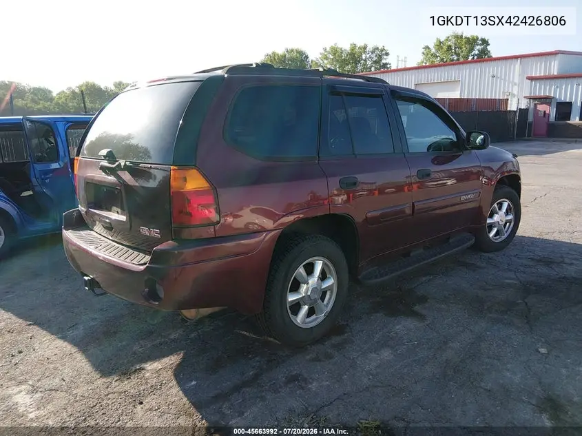 2004 GMC Envoy Sle VIN: 1GKDT13SX42426806 Lot: 45663992