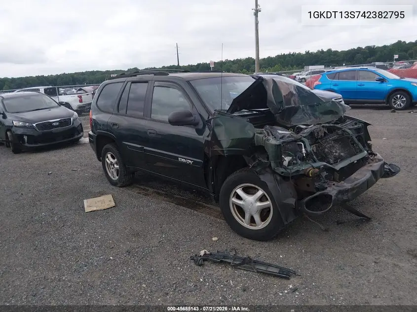2004 GMC Envoy Sle VIN: 1GKDT13S742382795 Lot: 45685143
