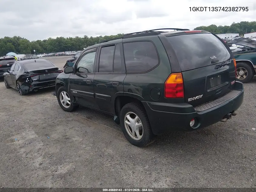 2004 GMC Envoy Sle VIN: 1GKDT13S742382795 Lot: 45685143