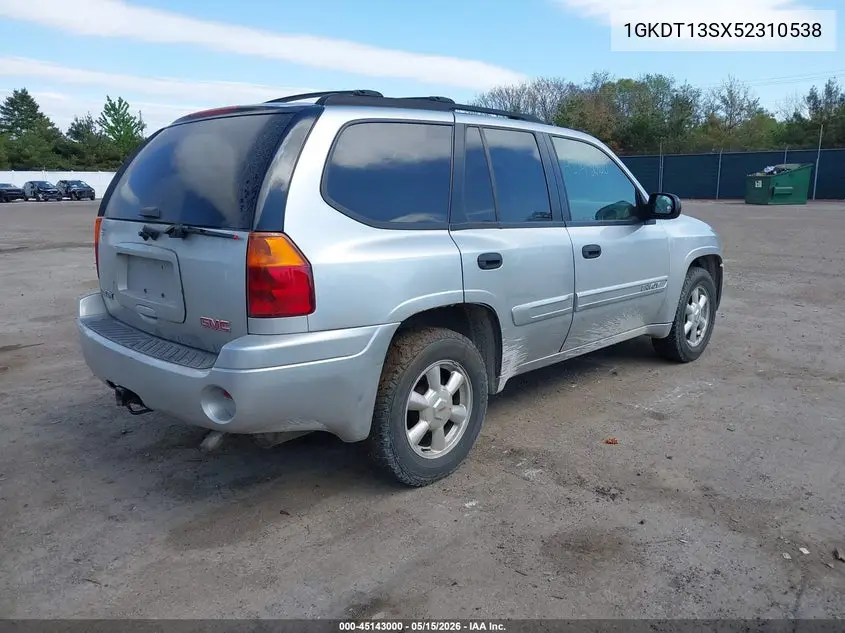 2005 GMC Envoy Sle VIN: 1GKDT13SX52310538 Lot: 45143000