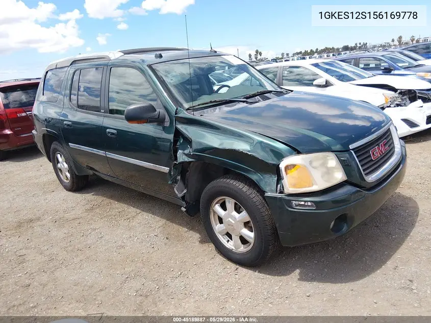2005 GMC Envoy Xuv Slt VIN: 1GKES12S156169778 Lot: 45189887