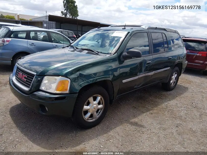 2005 GMC Envoy Xuv Slt VIN: 1GKES12S156169778 Lot: 45189887