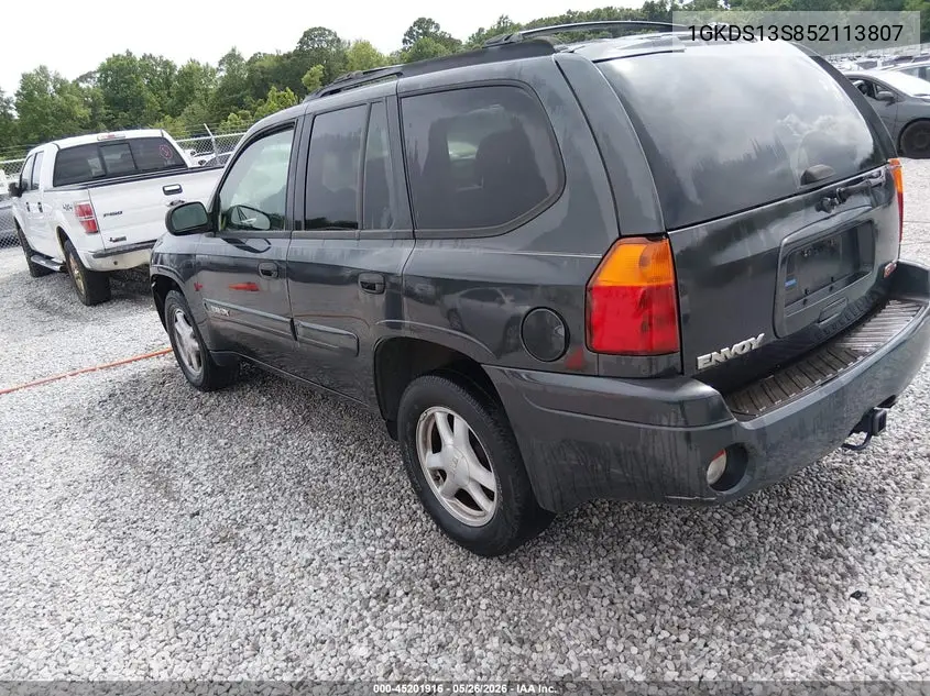 2005 GMC Envoy Sle VIN: 1GKDS13S852113807 Lot: 45201916