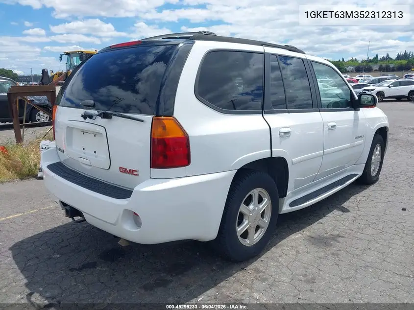 2005 GMC Envoy Denali VIN: 1GKET63M352312313 Lot: 45299233