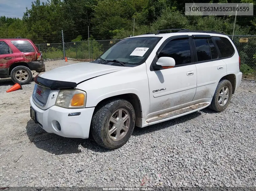 2005 GMC Envoy Denali VIN: 1GKES63M552386559 Lot: 45305678
