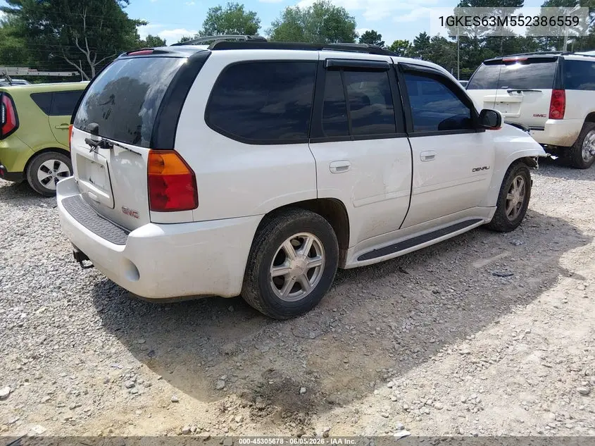 2005 GMC Envoy Denali VIN: 1GKES63M552386559 Lot: 45305678