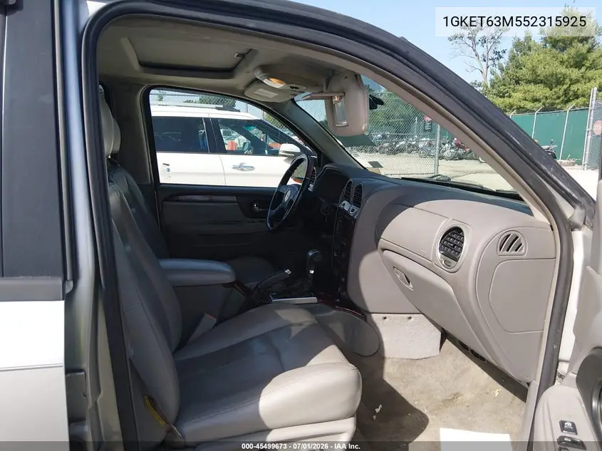 2005 GMC Envoy Denali VIN: 1GKET63M552315925 Lot: 45499673