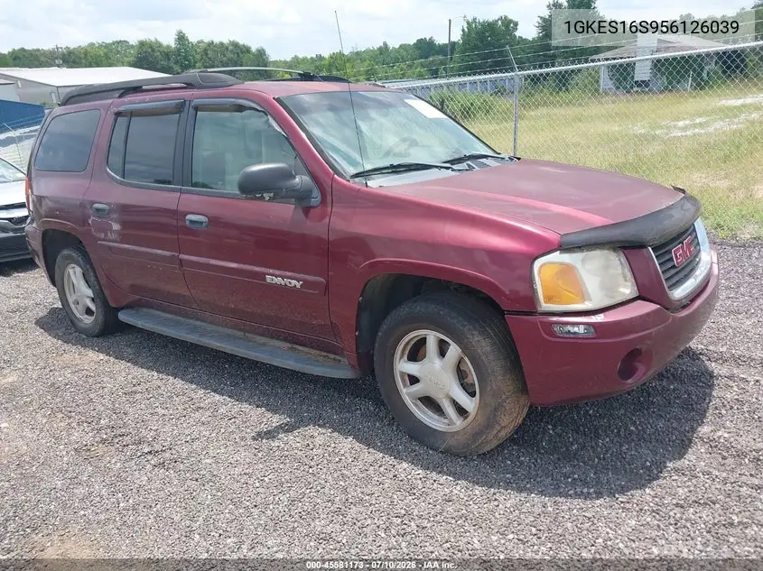 2005 GMC Envoy Xl Sle VIN: 1GKES16S956126039 Lot: 45581173