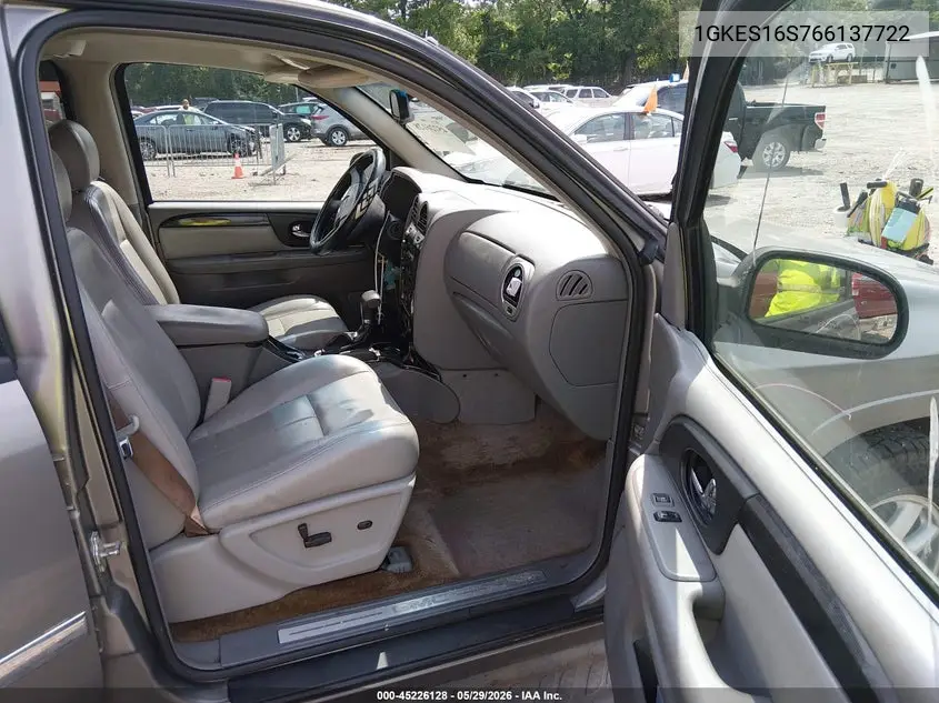 2006 GMC Envoy Xl Sle VIN: 1GKES16S766137722 Lot: 45226128