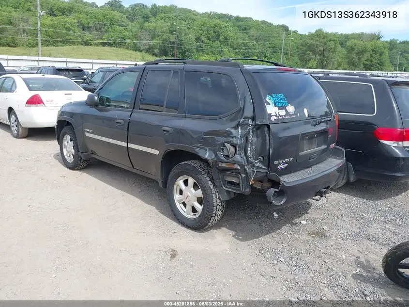 2006 GMC Envoy Sle VIN: 1GKDS13S362343918 Lot: 45261886