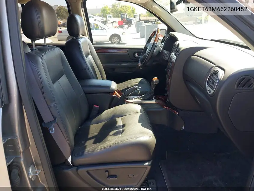 2006 GMC Envoy Denali VIN: 1GKET63M662260452 Lot: 45335621