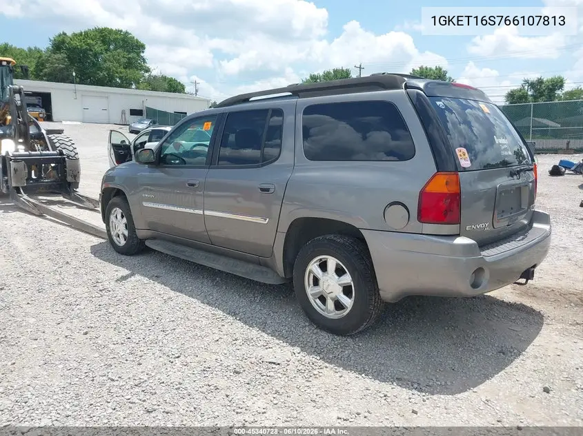 2006 GMC Envoy Xl Slt VIN: 1GKET16S766107813 Lot: 45340728