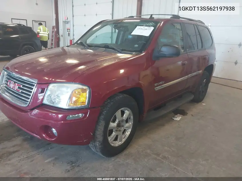 2006 GMC Envoy Slt VIN: 1GKDT13S562197938 Lot: 45561837