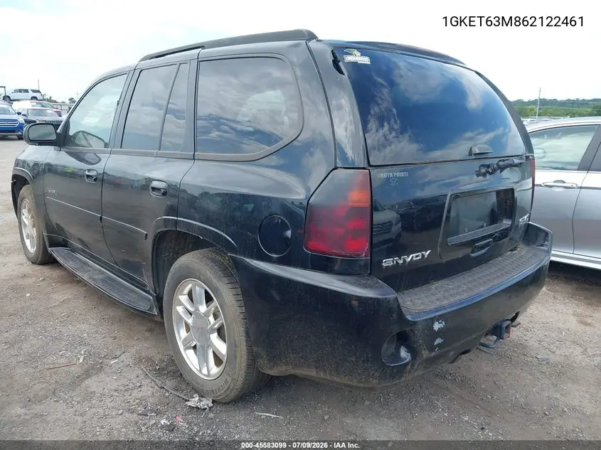 2006 GMC Envoy Denali VIN: 1GKET63M862122461 Lot: 45583099