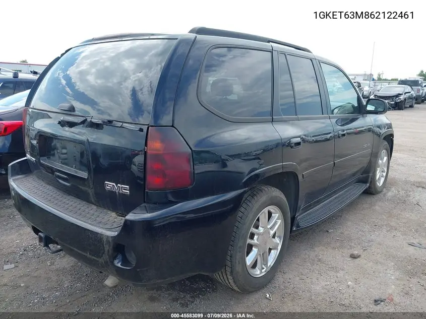 2006 GMC Envoy Denali VIN: 1GKET63M862122461 Lot: 45583099