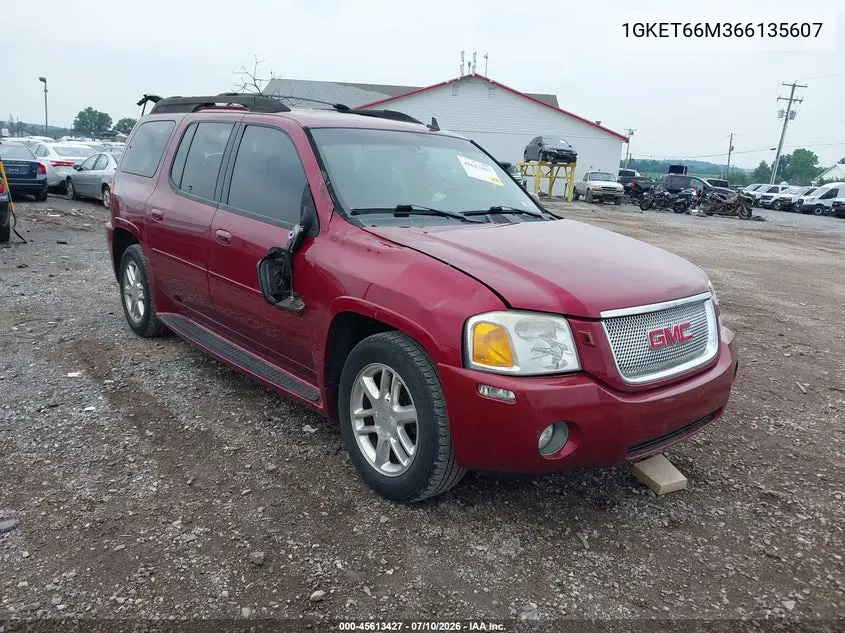 2006 GMC Envoy Xl Denali VIN: 1GKET66M366135607 Lot: 45613427