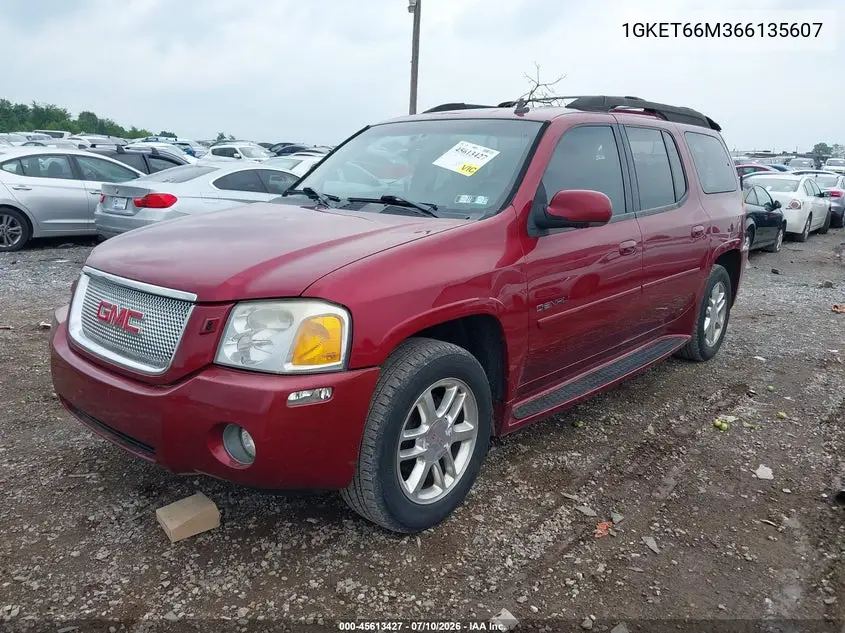 2006 GMC Envoy Xl Denali VIN: 1GKET66M366135607 Lot: 45613427
