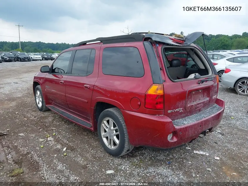 2006 GMC Envoy Xl Denali VIN: 1GKET66M366135607 Lot: 45613427