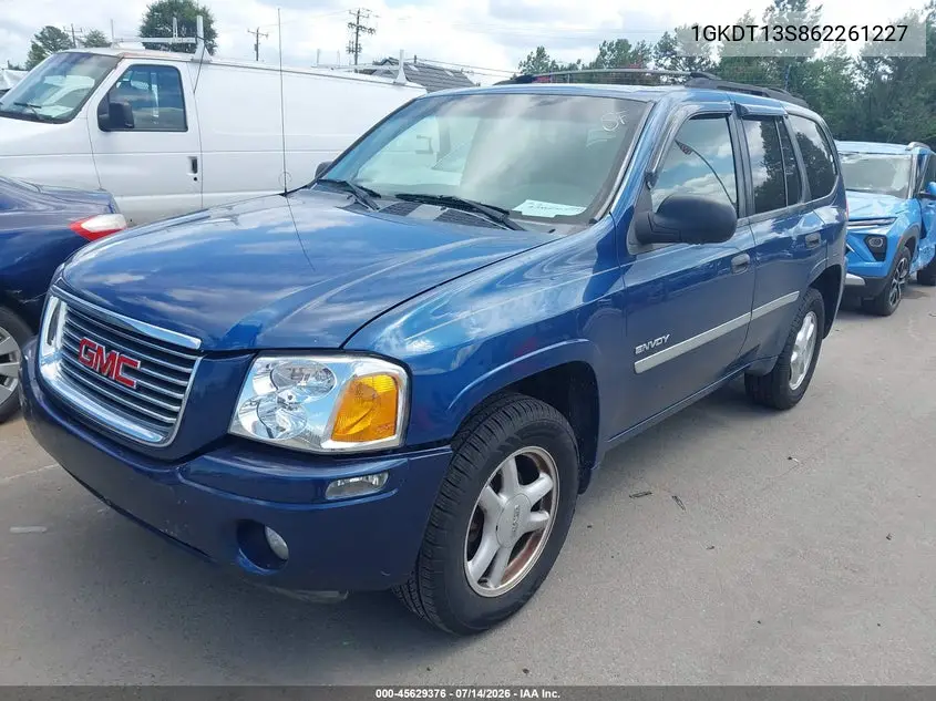 2006 GMC Envoy Sle VIN: 1GKDT13S862261227 Lot: 45629376