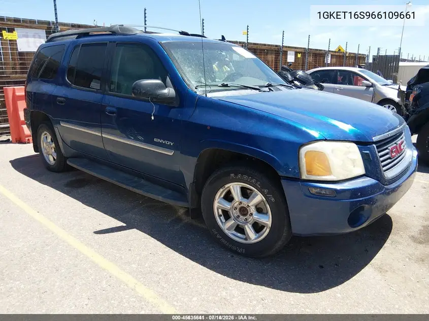 2006 GMC Envoy Xl Slt VIN: 1GKET16S966109661 Lot: 45635641