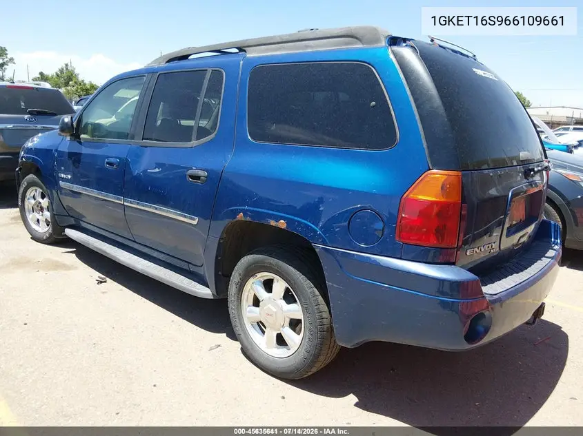 2006 GMC Envoy Xl Slt VIN: 1GKET16S966109661 Lot: 45635641