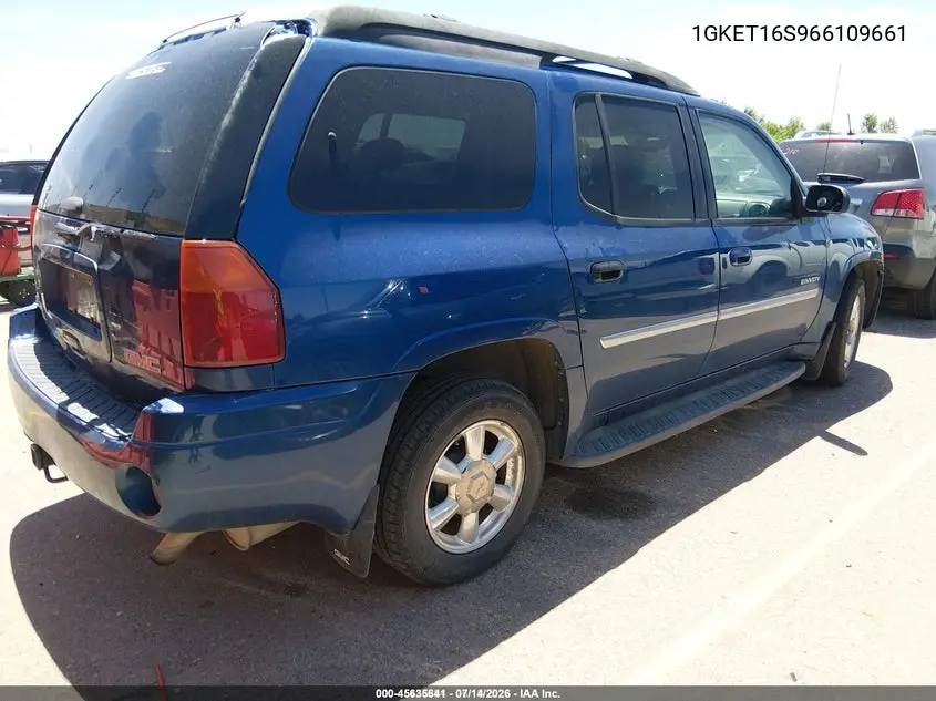 2006 GMC Envoy Xl Slt VIN: 1GKET16S966109661 Lot: 45635641