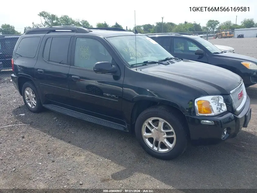 2006 GMC Envoy Xl Denali VIN: 1GKET66M566169581 Lot: 45680937