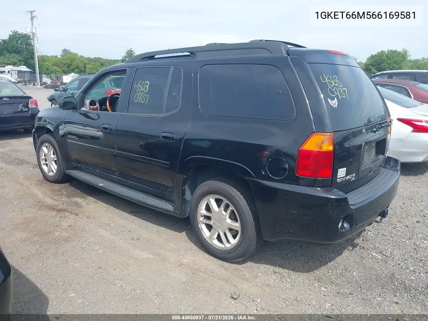 2006 GMC Envoy Xl Denali VIN: 1GKET66M566169581 Lot: 45680937