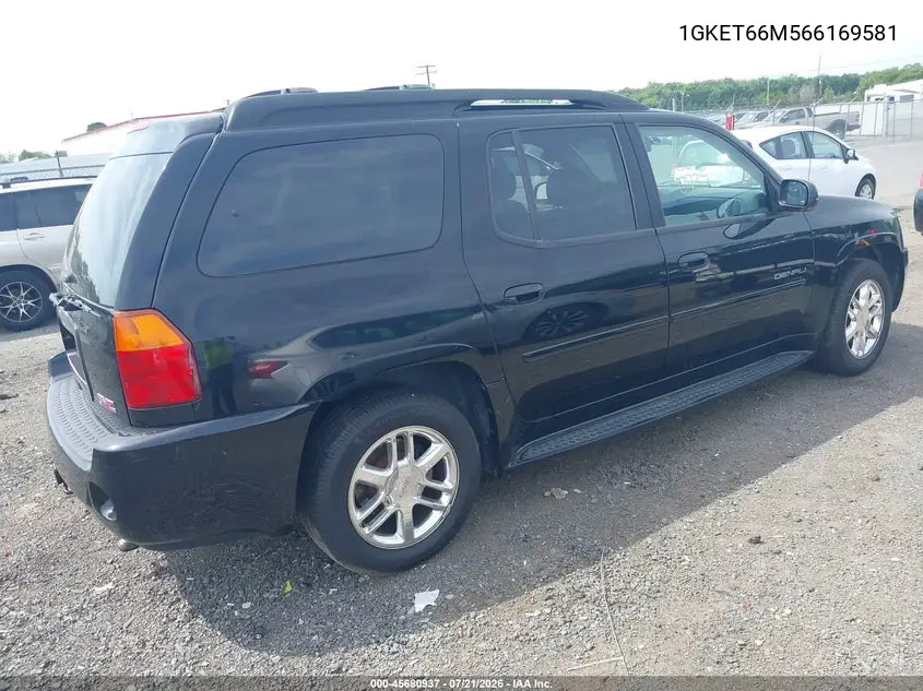 2006 GMC Envoy Xl Denali VIN: 1GKET66M566169581 Lot: 45680937