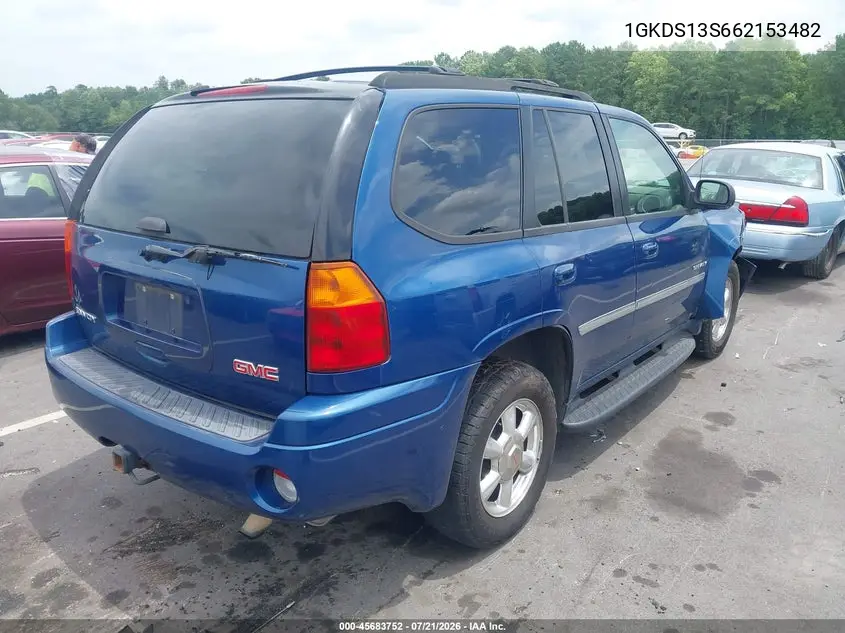 2006 GMC Envoy Slt VIN: 1GKDS13S662153482 Lot: 45683752