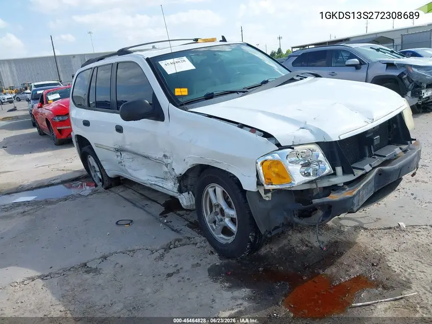 2007 GMC Envoy Sle Commercial VIN: 1GKDS13S272308689 Lot: 45464828