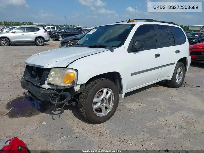 2007 GMC Envoy Sle Commercial VIN: 1GKDS13S272308689 Lot: 45464828