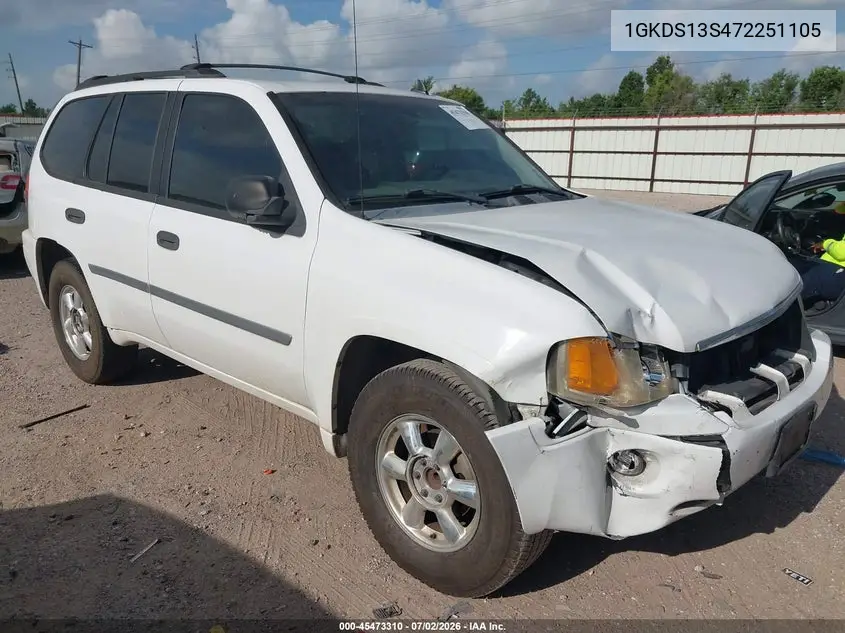 2007 GMC Envoy Sle Commercial VIN: 1GKDS13S472251105 Lot: 45473310