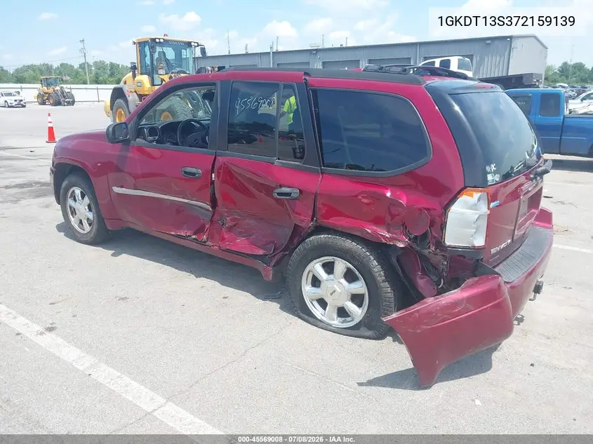 2007 GMC Envoy Sle Commercial VIN: 1GKDT13S372159139 Lot: 45569008