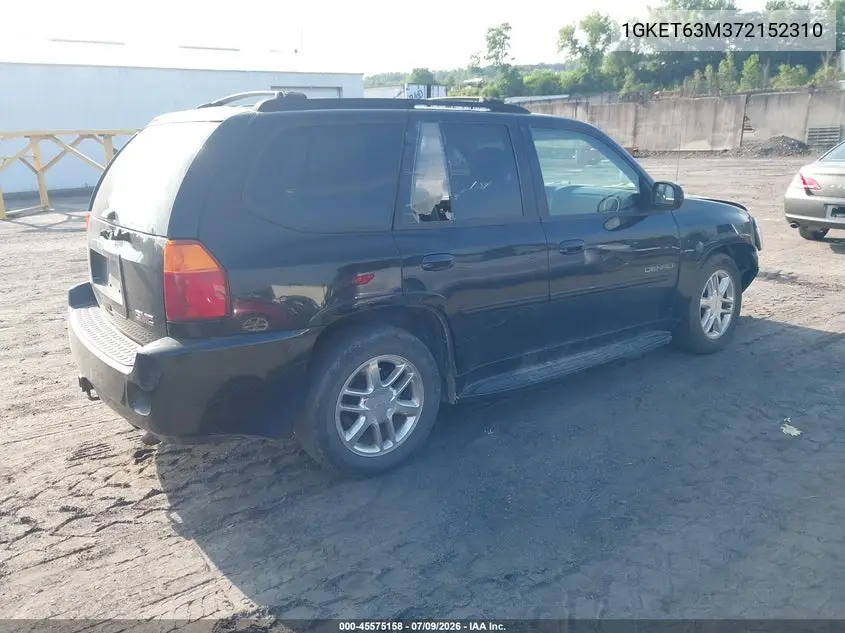2007 GMC Envoy Denali VIN: 1GKET63M372152310 Lot: 45575158