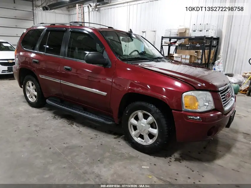 2007 GMC Envoy Sle Commercial VIN: 1GKDT13S272298758 Lot: 45591034