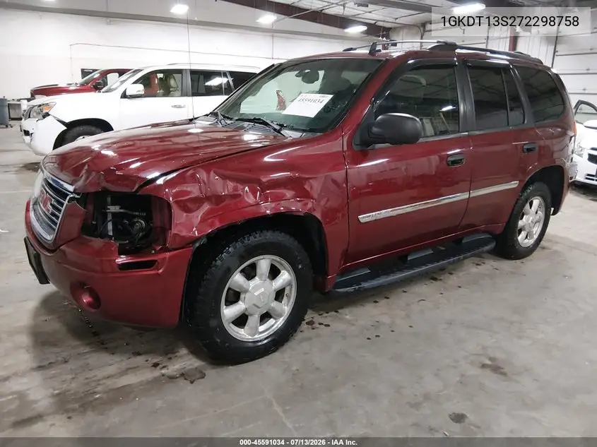 2007 GMC Envoy Sle Commercial VIN: 1GKDT13S272298758 Lot: 45591034
