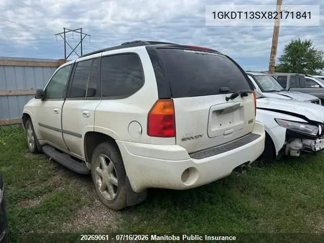 2008 GMC Envoy Slt VIN: 1GKDT13SX82171841 Lot: 20269061