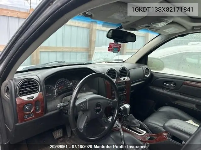 2008 GMC Envoy Slt VIN: 1GKDT13SX82171841 Lot: 20269061