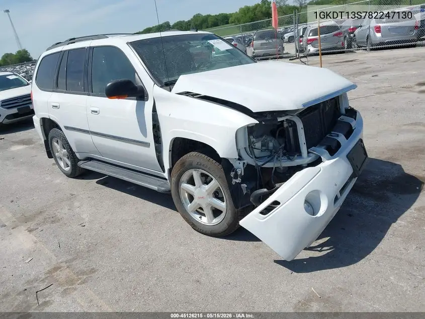 2008 GMC Envoy Slt VIN: 1GKDT13S782247130 Lot: 45126215