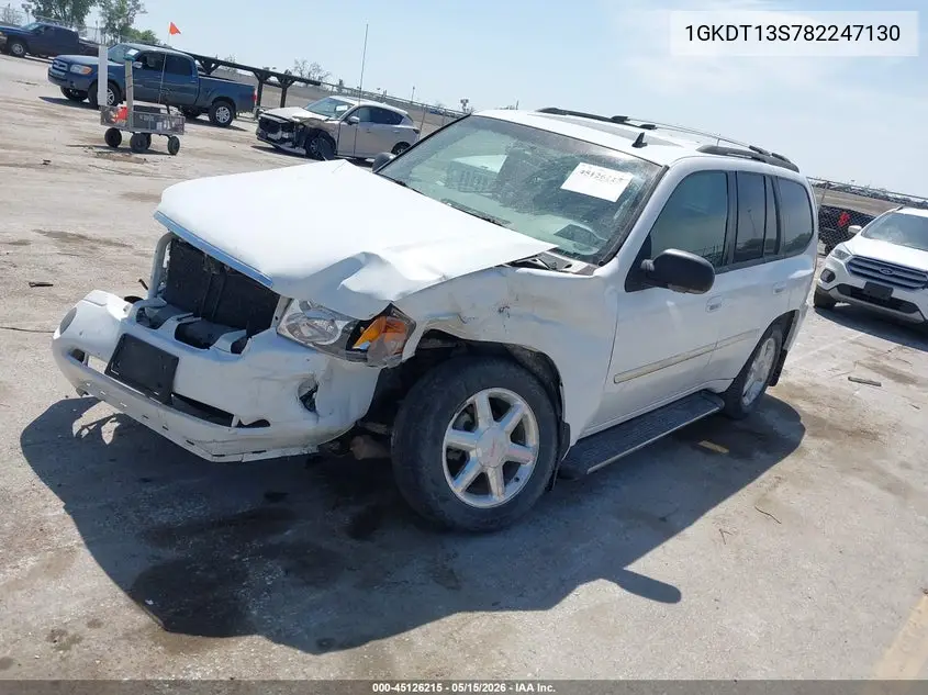 2008 GMC Envoy Slt VIN: 1GKDT13S782247130 Lot: 45126215
