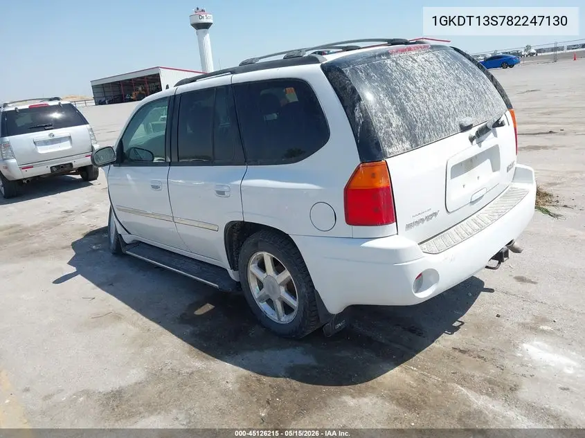 2008 GMC Envoy Slt VIN: 1GKDT13S782247130 Lot: 45126215