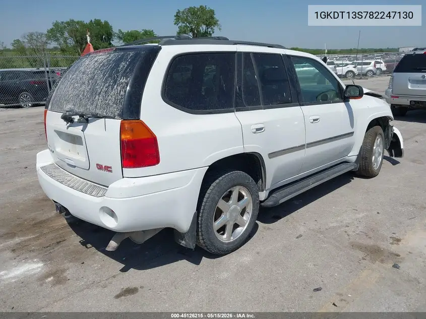 2008 GMC Envoy Slt VIN: 1GKDT13S782247130 Lot: 45126215