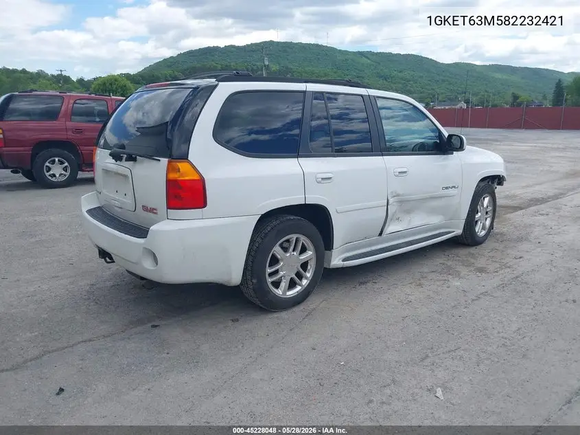 2008 GMC Envoy Denali VIN: 1GKET63M582232421 Lot: 45228048