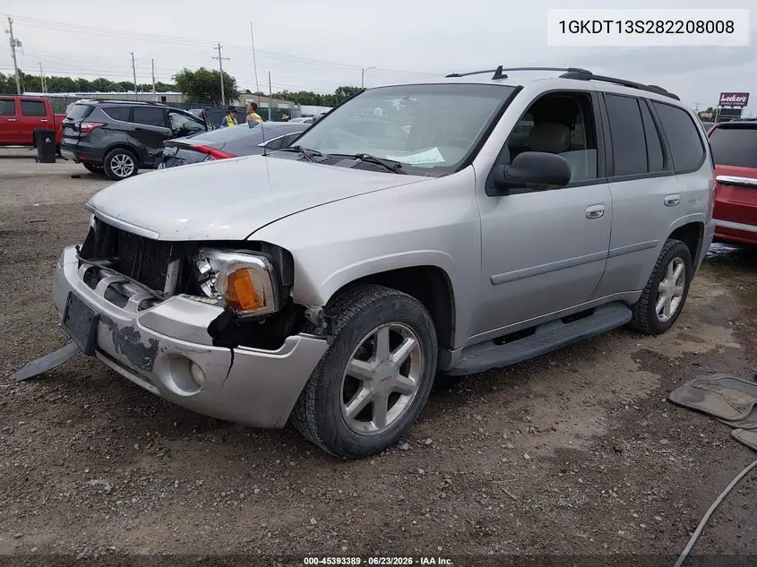 2008 GMC Envoy Slt VIN: 1GKDT13S282208008 Lot: 45393389