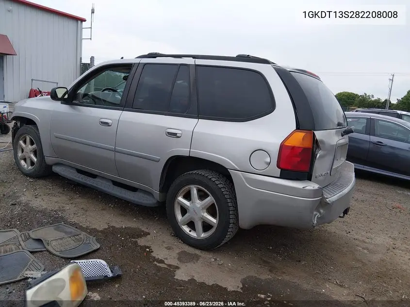 2008 GMC Envoy Slt VIN: 1GKDT13S282208008 Lot: 45393389