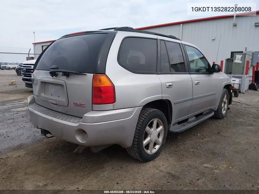 2008 GMC Envoy Slt VIN: 1GKDT13S282208008 Lot: 45393389