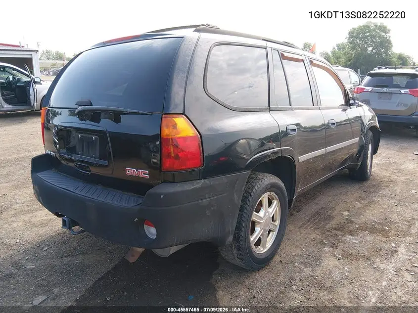 2008 GMC Envoy Sle VIN: 1GKDT13S082252220 Lot: 45557465
